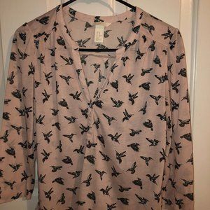 Long sleeve hummingbird shirt